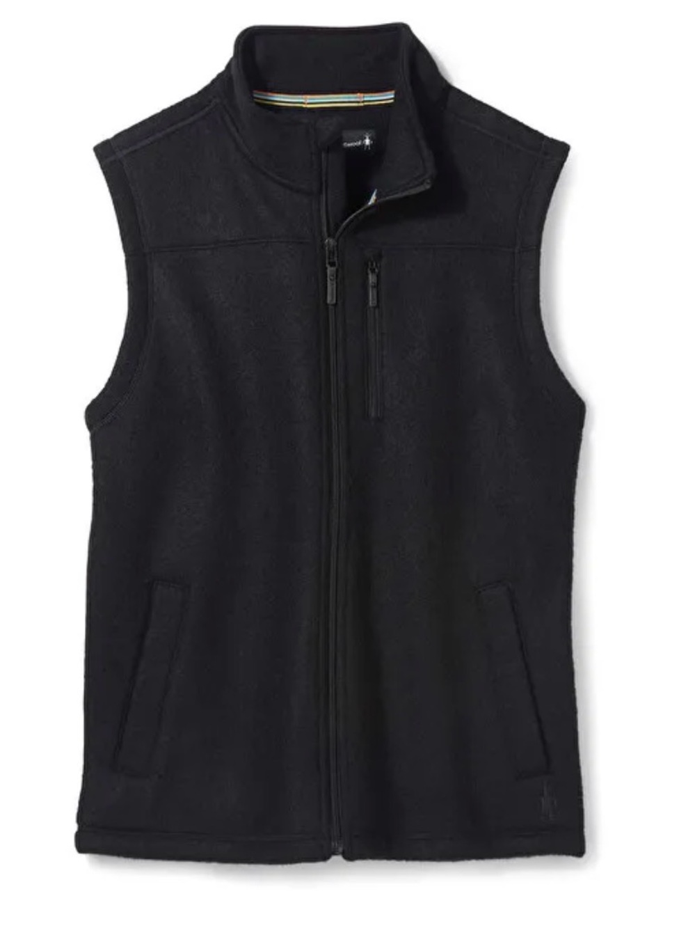 Men’s Smartwool Hudson Trail Fleece Vest Black Size Large